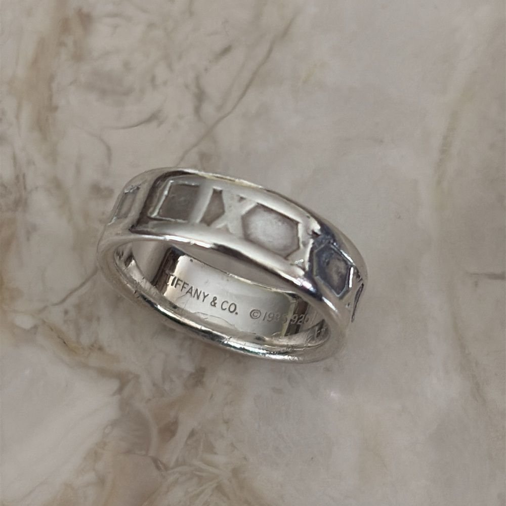 Tiffany & Co. Atlas 925 Sterling Silver Ring